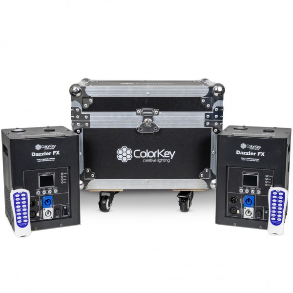 DAZZLER FX MKII BLACK 2 PACK BUNDLE W ROAD CASE